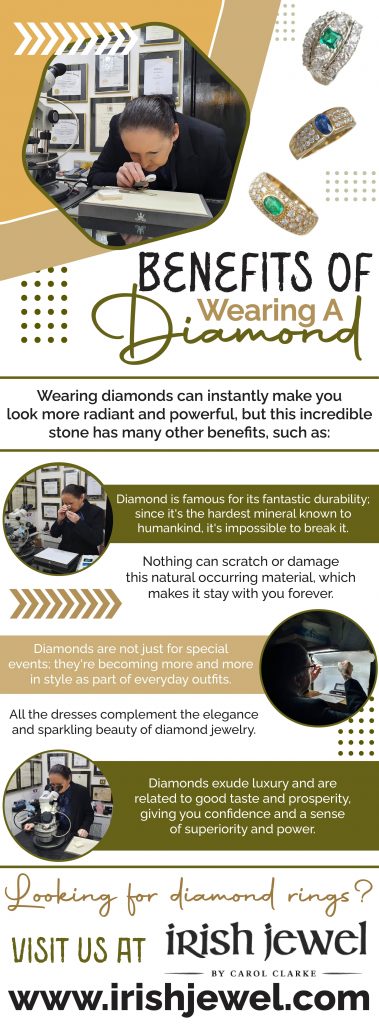 Benefits of Wearing a DIamond - Infograph
