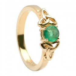 An Irish jewellery designer's emerald trinity knot ring