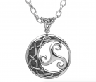 Newgrange Circle Pendant-Silver