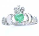 Claddagh Ring with Emerald