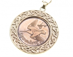 Irish Old Coin Pendant