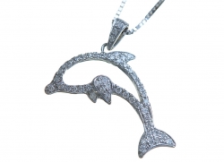 Diamond Dolphin Pendant