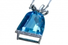 Topaz and Diamond Pendant