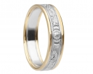 Silver and Gold Celtic Wedding Ring