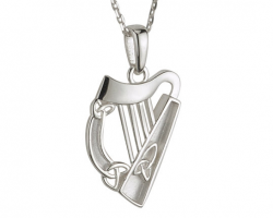 Silver Harp pendant