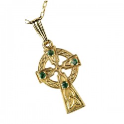 Celtic Cross Emerald Set x4 stones