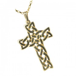 Filigree Celtic Cross -lge,hvy chain
