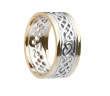 Celtic Ring. White Gold Centre
