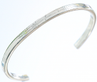 Bangle-4.5mm Flat with Round Edge Silver