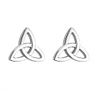 14k W Celtic Earrings