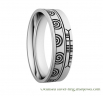 Customizable Ogham Wedding ring