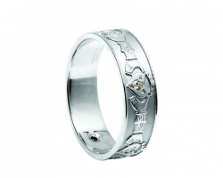Medium Claddagh Diamond Set Irishjewellery
