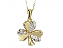 Diamond Shamrock Pendant irishjewellery